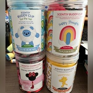 Scentsy Buddy Clip Collection - Bundle of 4.